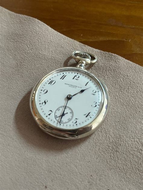 patek philippe silver pocket watch 68445|patek philippe pocket watch 1880.